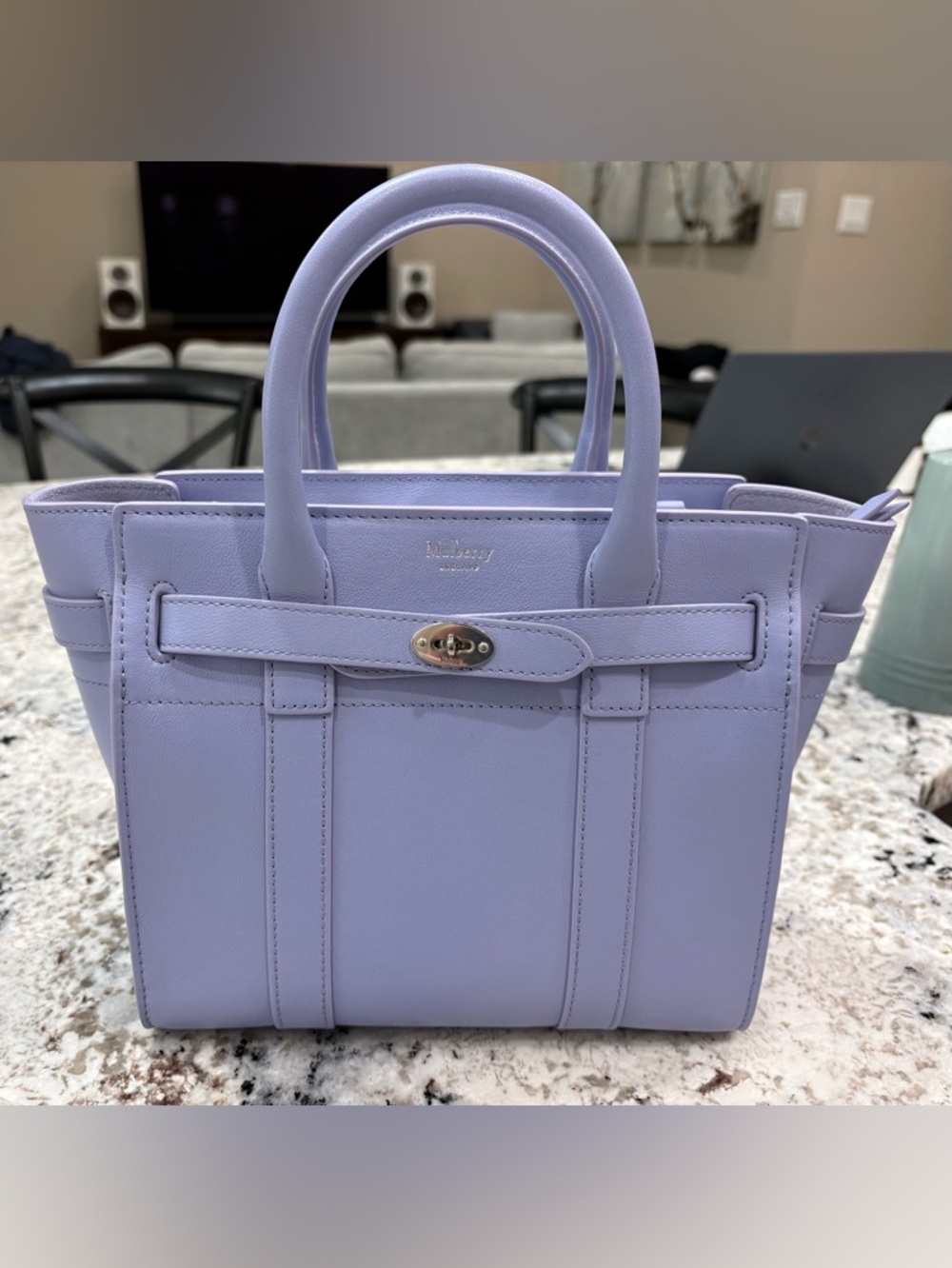 Mulberry Mini Zipped Bayswater in Lilac Haze